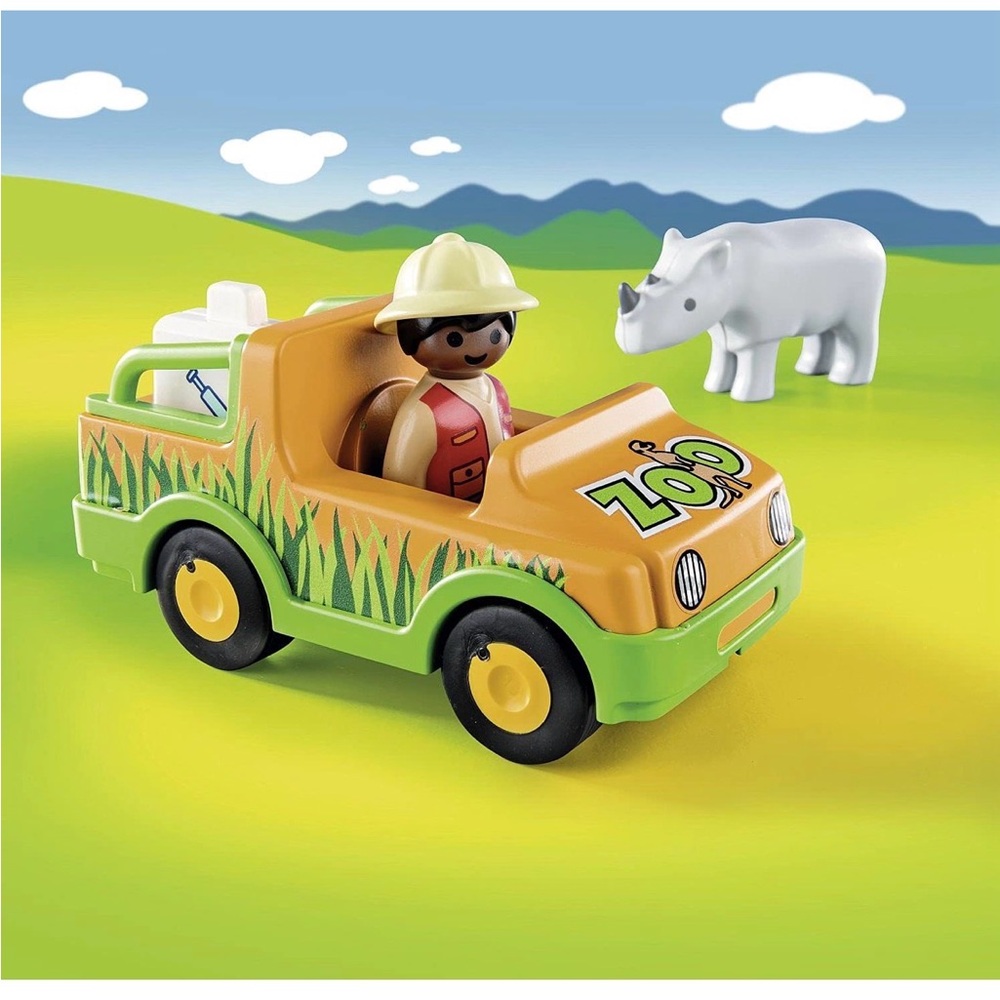 Playmobil 1.2.3 Zoo Playset with Blue Slide - Picture 15 of 16